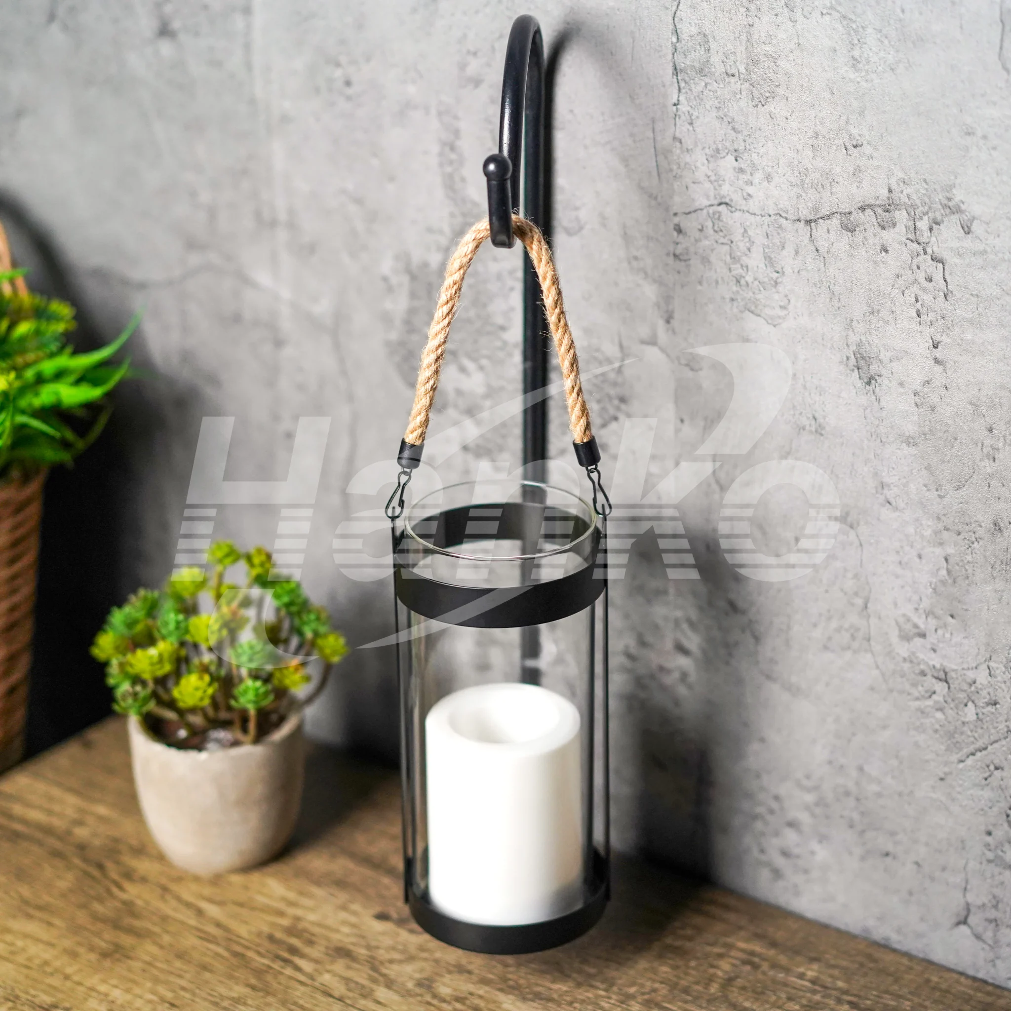 Column Shape Decorative Indoor Lantern (3)