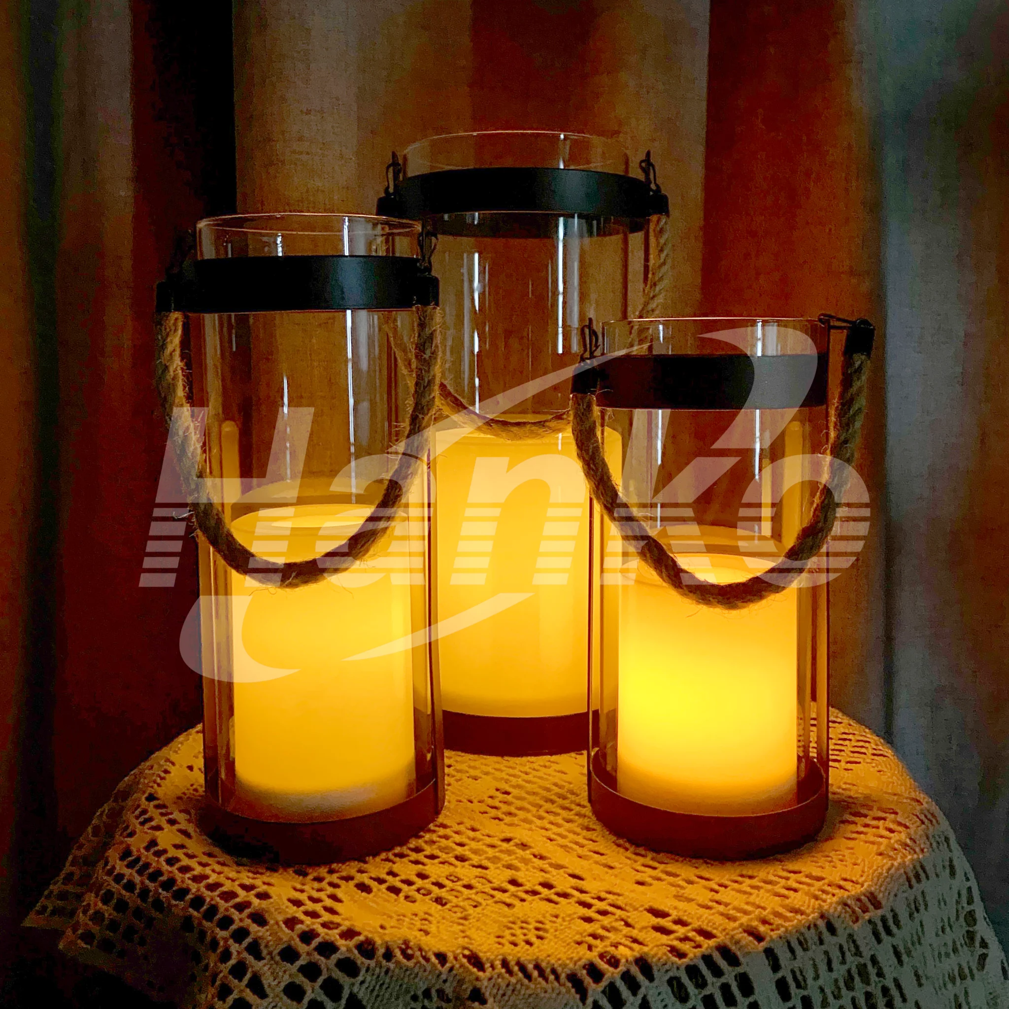 Column Shape Decorative Indoor Lantern (4)