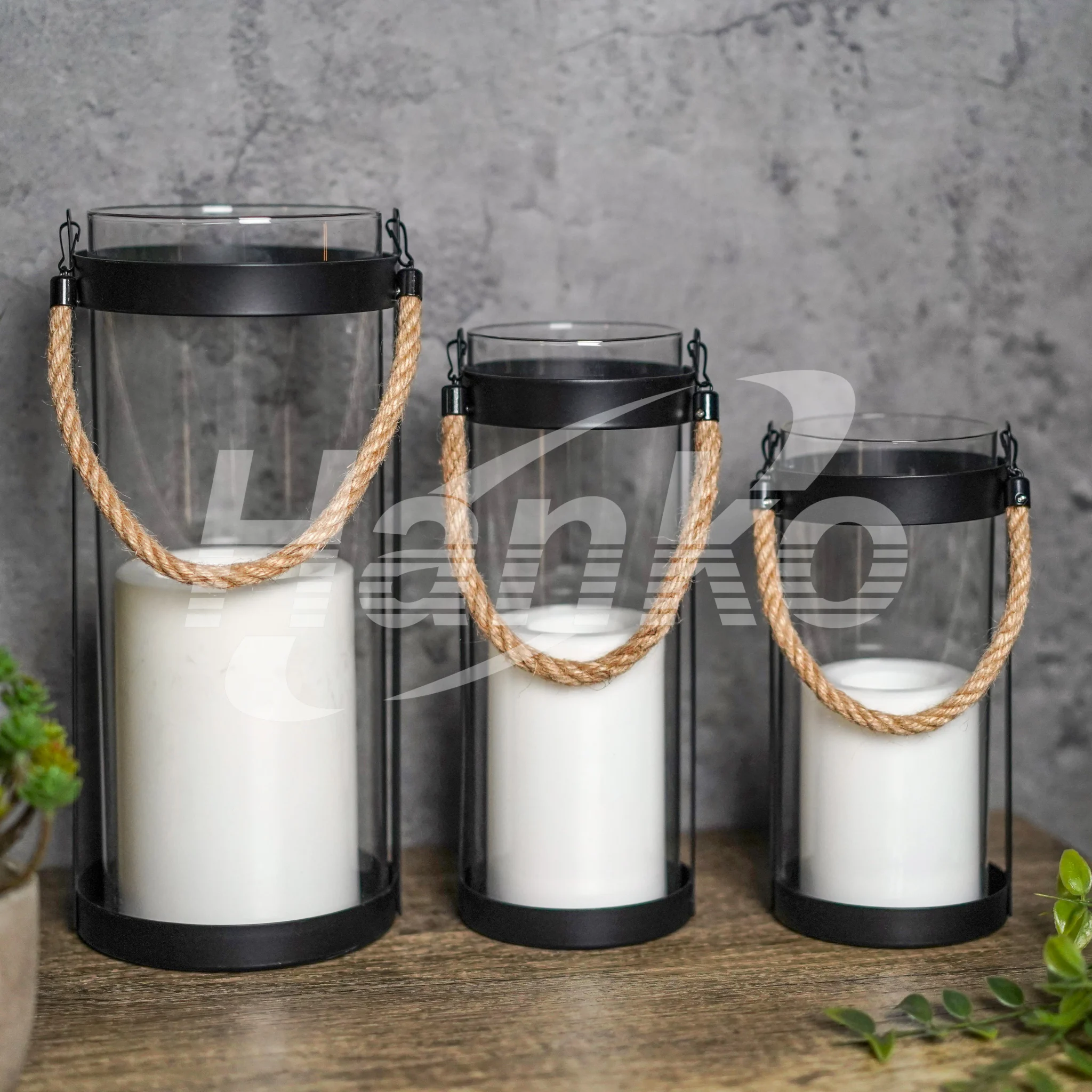 Column Shape Decorative Indoor Lantern